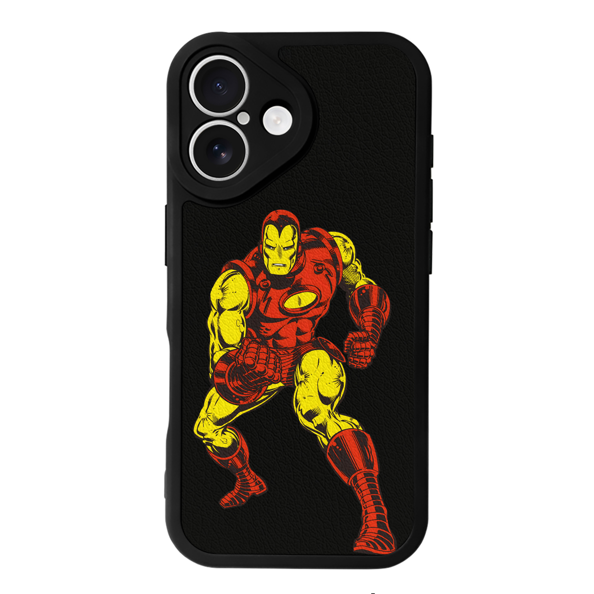 （画像用） アベンジャーズ The Avengers 【iPhone 16シリーズ対応】シリコンスマホケース（レザー調） 材質：シリコン